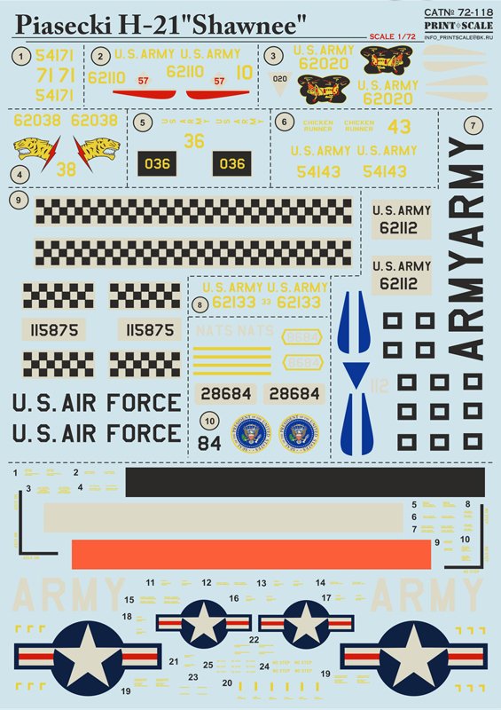 1/72 Piasecki H-21 Shawnee - Click Image to Close