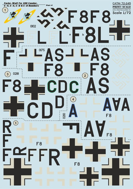1/72 Focke-Wulf Fw200 Condor Part.4, C-4~C-8 Bombers - Click Image to Close