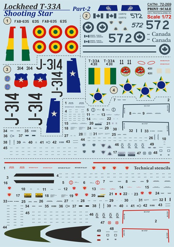 1/72 Lockheed T-33A Shooting Star Part.2 - Click Image to Close