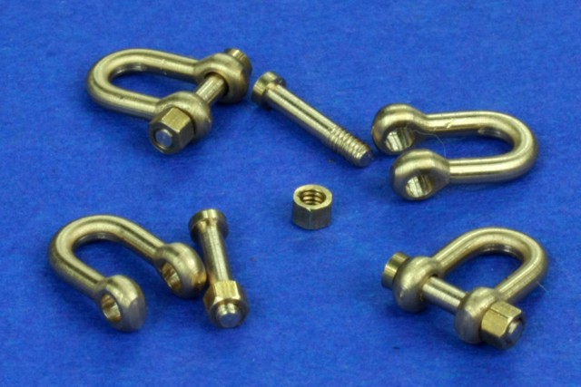 1/35 Shackles for Military Vehicles (H8.6 x D5.6mm, 4 pcs) - Click Image to Close