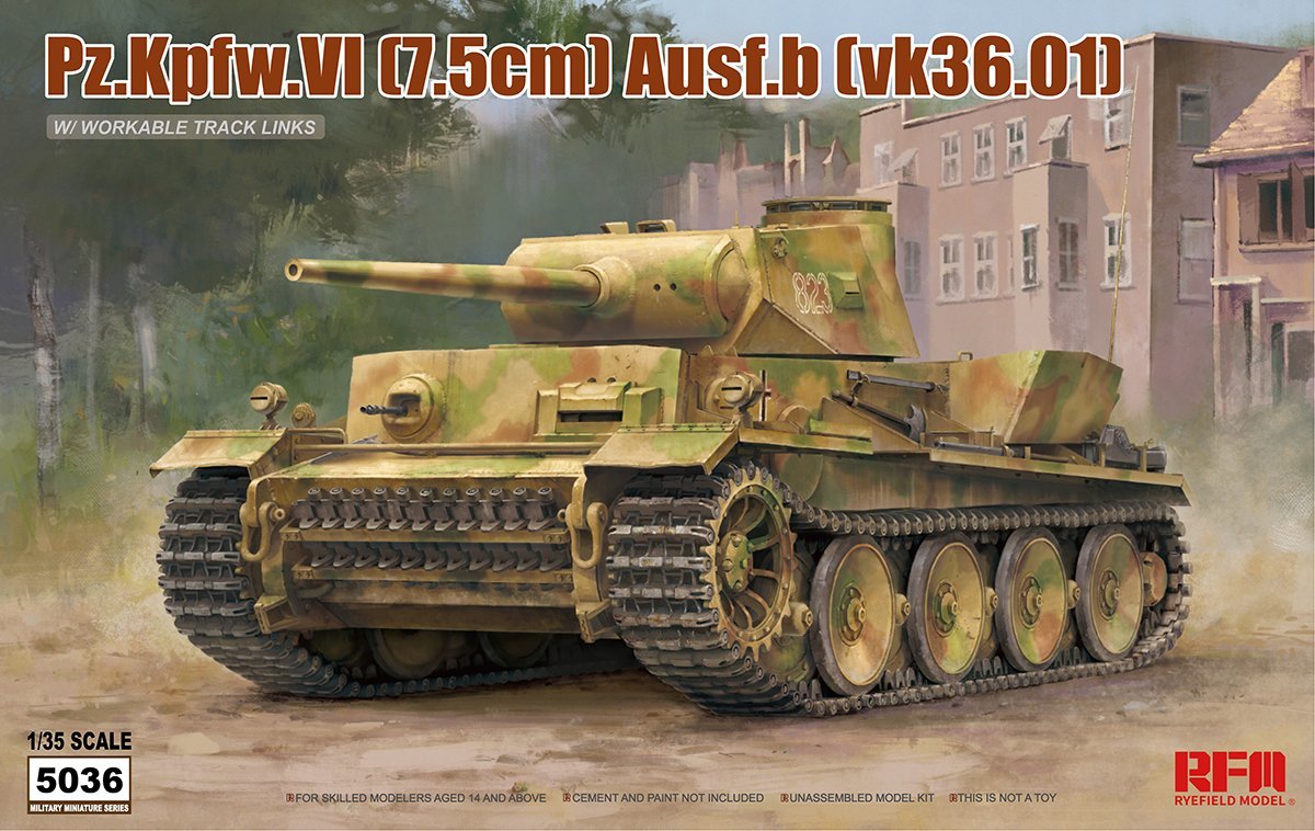 1/35 Pz.Kpfw.VI (7.5cm) Ausf.B (VK36.01) - Click Image to Close