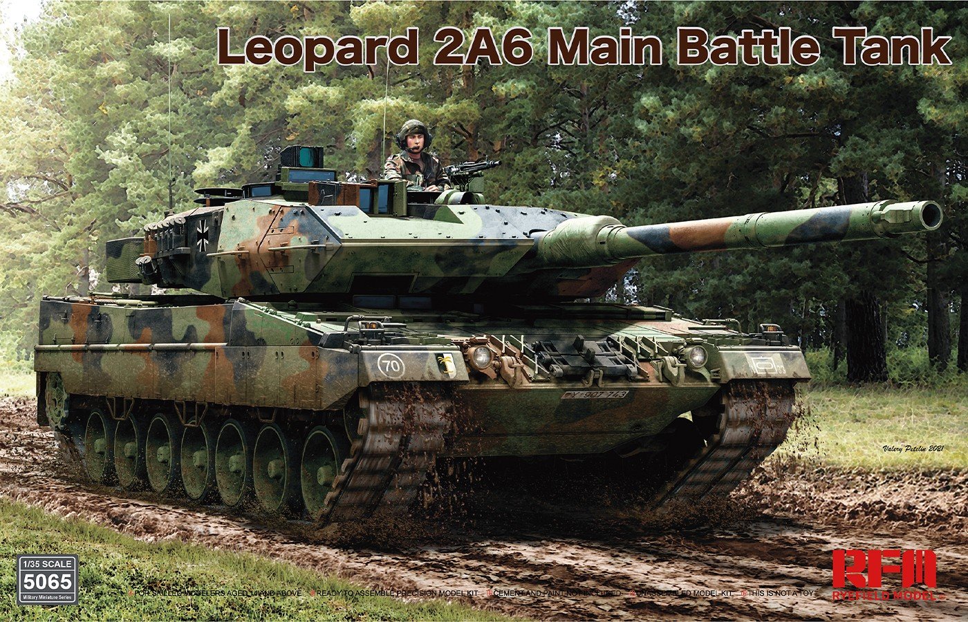 1/35 Leopard 2A6 Main Battle Tank - Click Image to Close