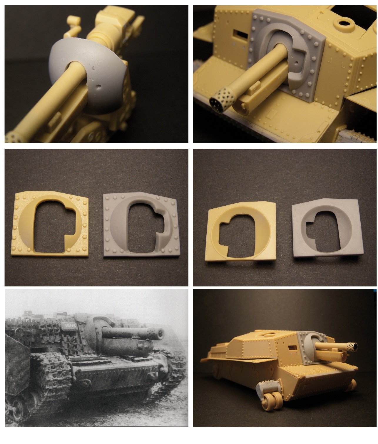 1/35 40/43M Zrinyi Assault Gun Mantlet for Bronco - Click Image to Close