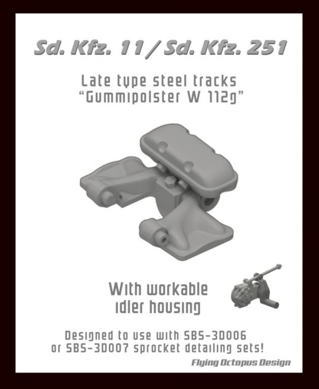 1/35 Sd.Kfz.11, Sd.Kfz.251 Late Type Steel Tracks (Gummi w112g) - Click Image to Close