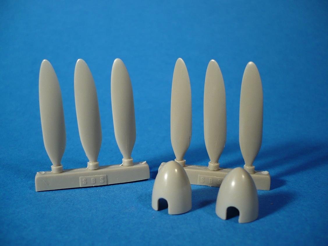 1/48 He219 UHU Short Spinner Propeller Set for Tamiya - Click Image to Close