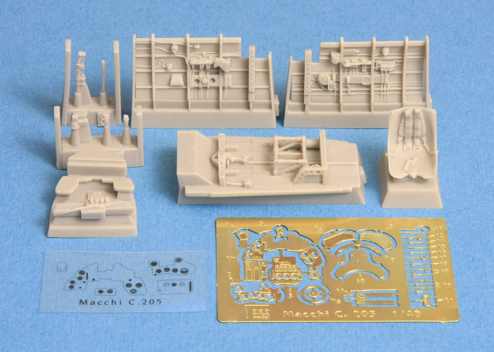 1/48 Macchi C.205 Veltro Cockpit Set for Hasegawa - Click Image to Close