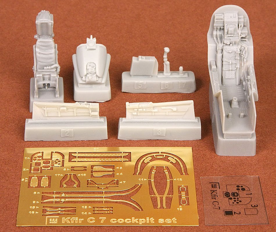 1/48 IAI Kfir C7 cockpit Set for Kinetic - Click Image to Close