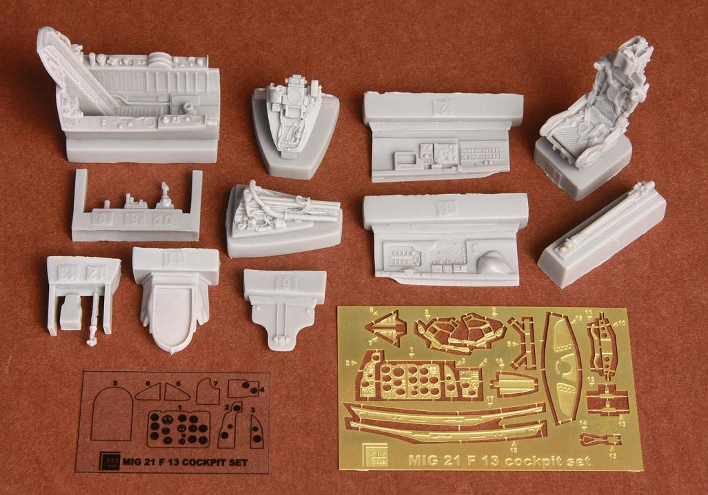 1/48 MiG-21F-13 Cockpit Set for Trumpeter - Click Image to Close