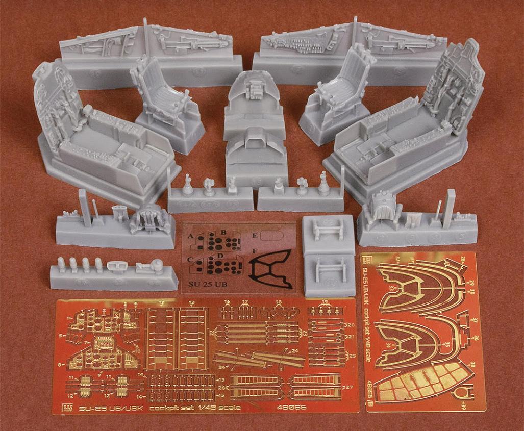 1/48 Su-25UB/UBK Cockpit Set for KP/Smer/AZ - Click Image to Close