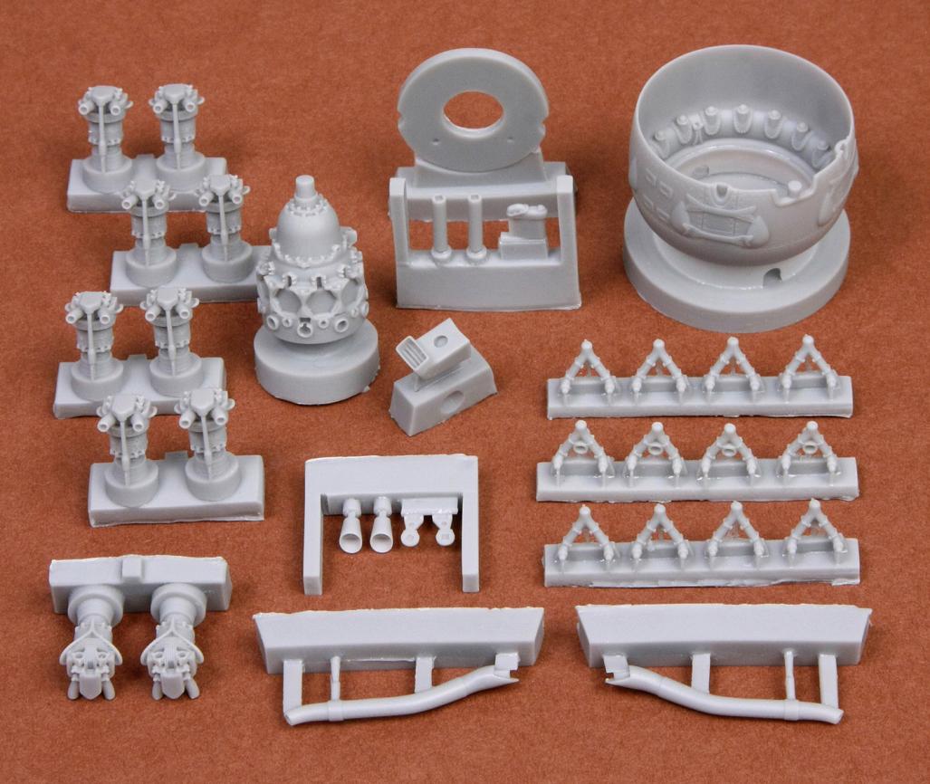 1/48 Gloster Gladiator Mk.I/Mk.II Engine & Cowling for Rod/Edu - Click Image to Close