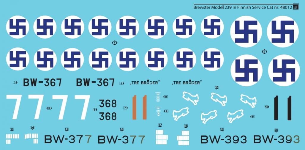 1/48 Brewster Model 239 in Finnish Service - Click Image to Close