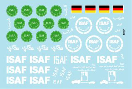 1/35 Generic ISAF Markings, Afghanistan Peacekeepers - Click Image to Close