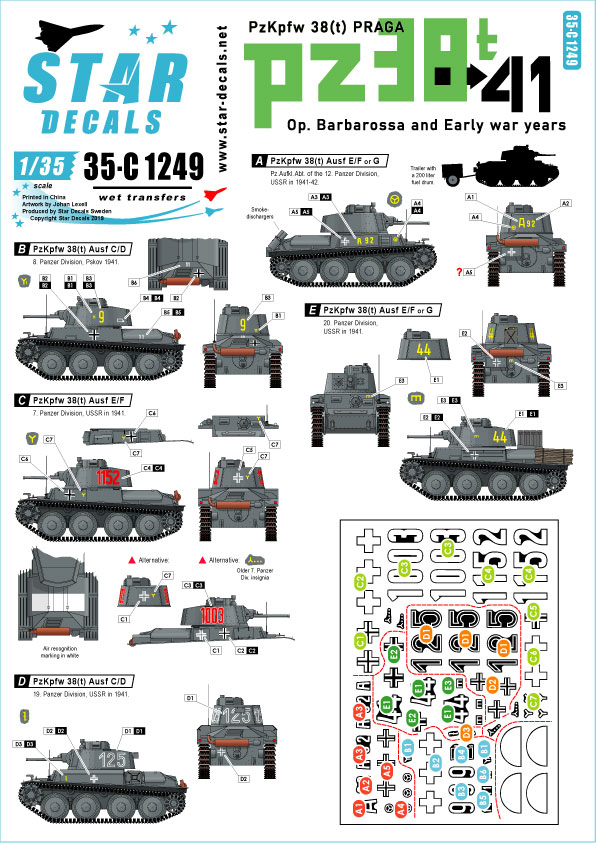 1/35 Pz.Kpfw.38(t) Praga, Op. Barbarossa and Early War Years - Click Image to Close