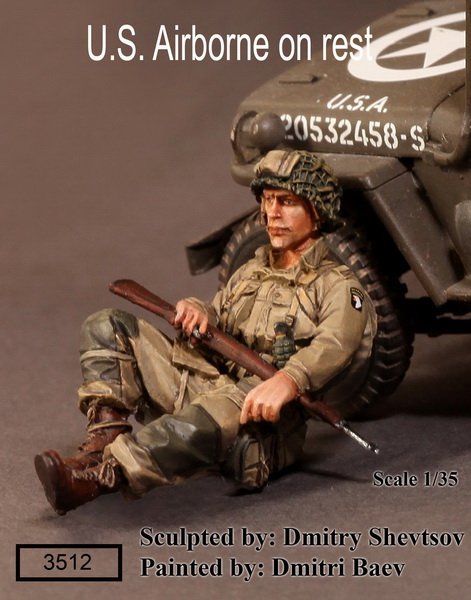 1/35 WWII US Army Airborne on Rest - Click Image to Close