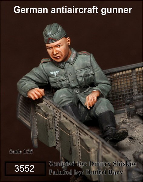 1/35 German Anti-Aircraft Gunner #3 - Click Image to Close