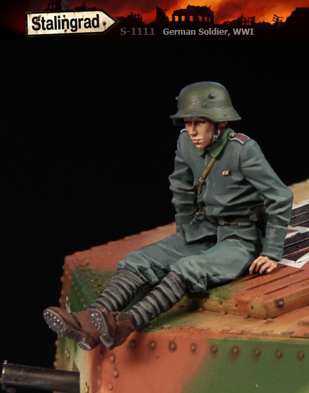 1/35 WWI German Soldier #1 - Click Image to Close