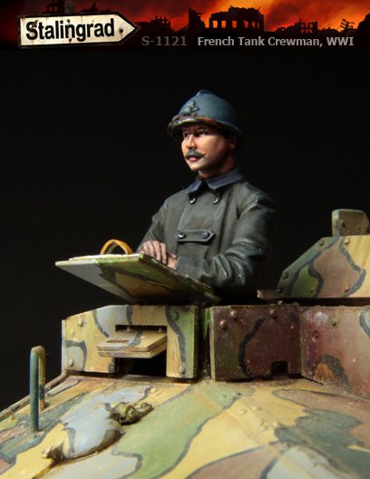 1/35 WWI French Tank Crewman #1 - Click Image to Close