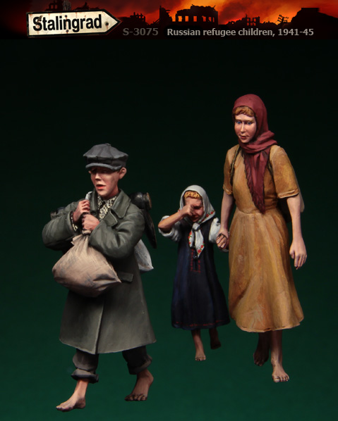 1/35 Russian Refugee Childrens, 1941-45 - Click Image to Close