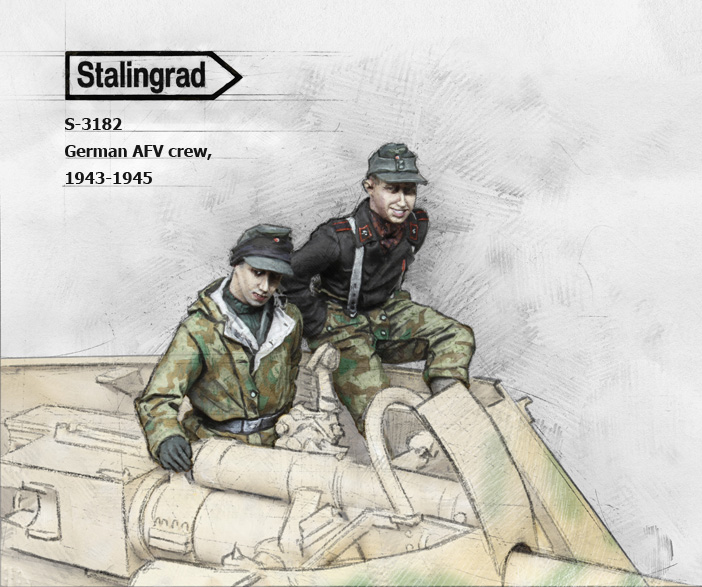 1/35 WWII German AFV Crew #1, 1943-45 - Click Image to Close