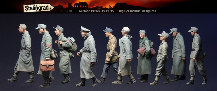 1/35 German POWs, 1944-45 (Big Set, 10 Figures) - Click Image to Close