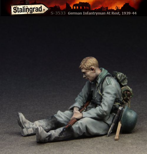 1/35 German Infantryman At Rest #3, 1939-44 - Click Image to Close