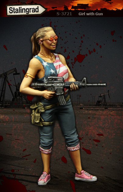 1/35 Girl with Gun - Click Image to Close