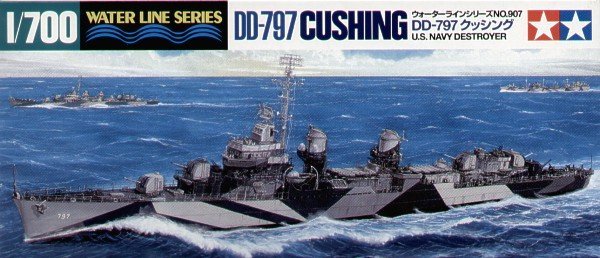 1/700 USS Destroyer DD-797 Cushing - Click Image to Close