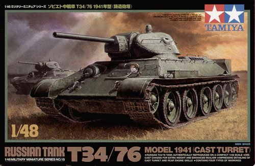 1/48 Russian Tank T-34/76 Model 1941 (Cast Turret) - Click Image to Close