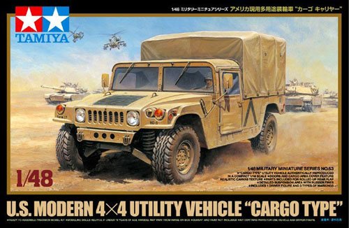 1/48 US Modern 4x4 Humvee Utility Vehicle "Cargo Type" - Click Image to Close