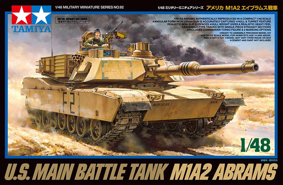 1/48 US Main Battle Tank M1A2 Abrams - Click Image to Close