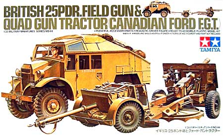 1/35 British 25 Pdr. Field Gun & Quad Gun Tractor - Click Image to Close