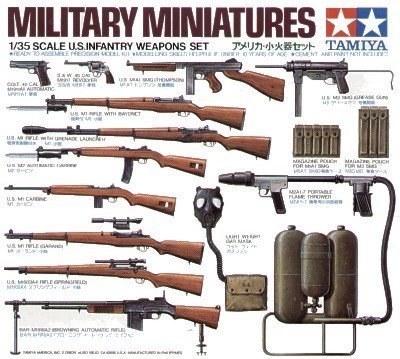 1/35 US Infantry Weapons Set - Click Image to Close