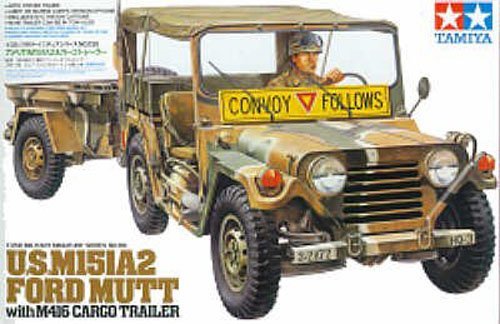 1/35 US M151A2 Ford Mutt w/ M416 Cargo Trailer - Click Image to Close