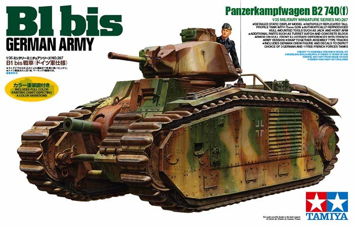 1/35 B1 bis (German Army) "Panzerkampfwagen B2 740(f)" - Click Image to Close