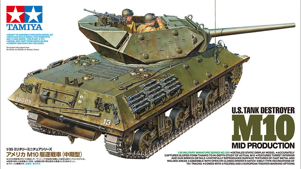 1/35 US Tank Destroyer M10 Mid Production - Click Image to Close