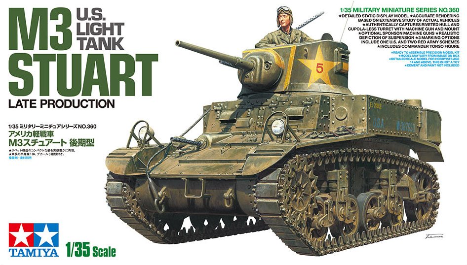 1/35 US M3 Stuart Light Tank Late Production - Click Image to Close