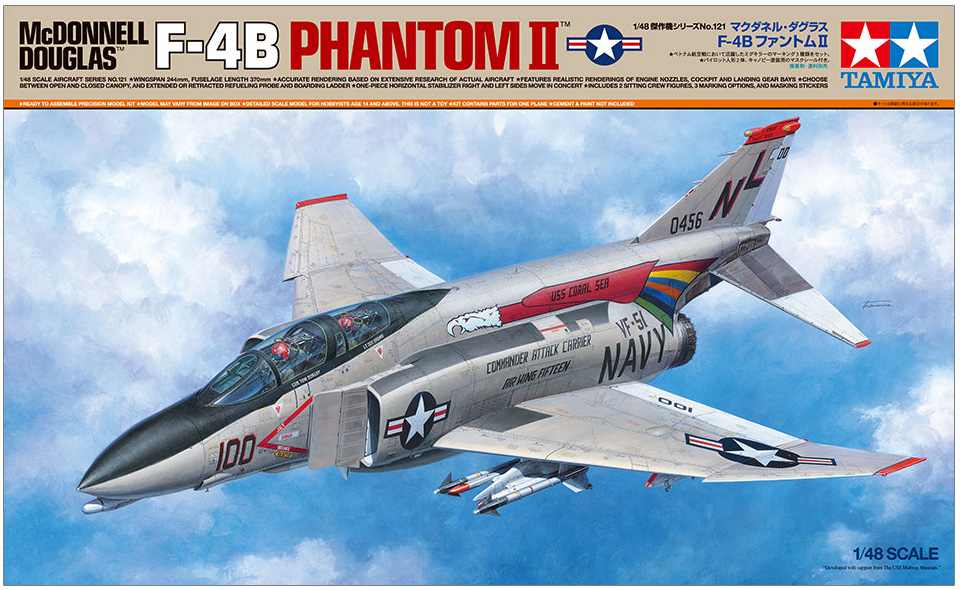 1/48 McDonnell Douglas F-4B Phantom II - Click Image to Close