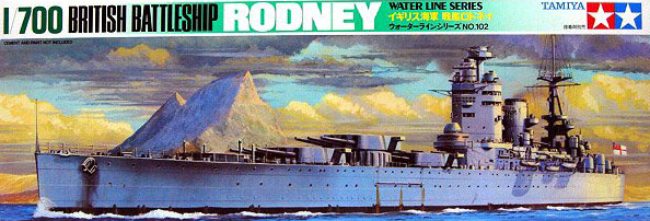 1/700 British Battleship Rodney - Click Image to Close