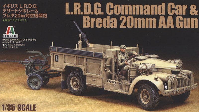 1/35 British L.R.D.G. Command Car & Breda 20mm Anti-Aircraft Gun - Click Image to Close