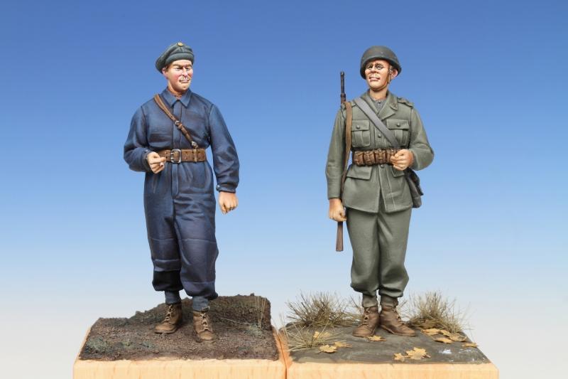 1/35 WWII Swedish Tank Crewman & Infantry Soldier - Click Image to Close