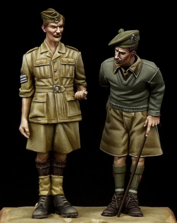 1/35 WWII British NCO & Scottish Highlander, Western Desert - Click Image to Close