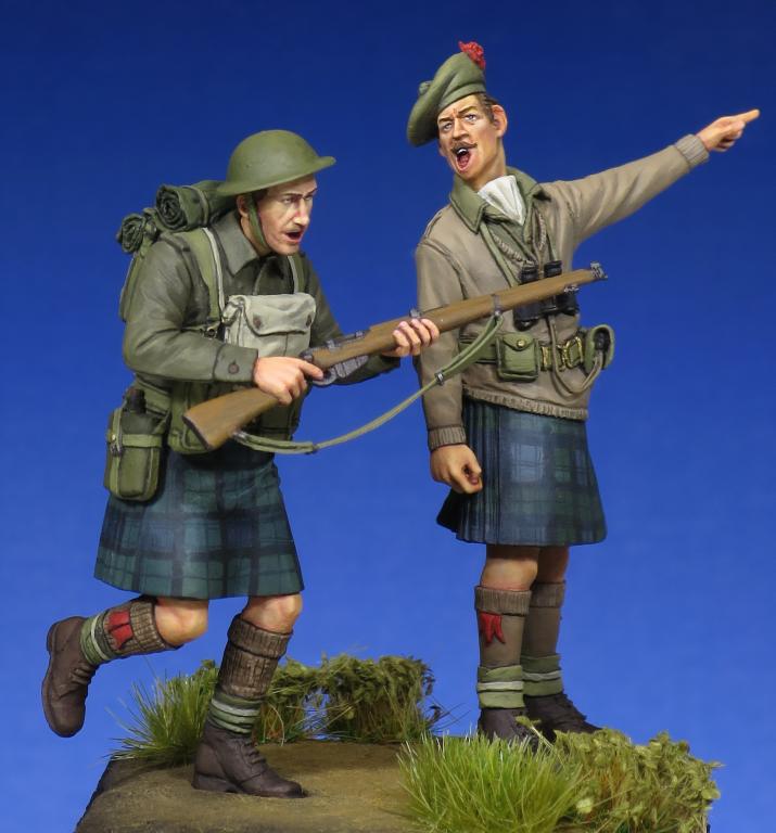 1/35 WWII Scottish Black Watch Officer & Soldier - Click Image to Close