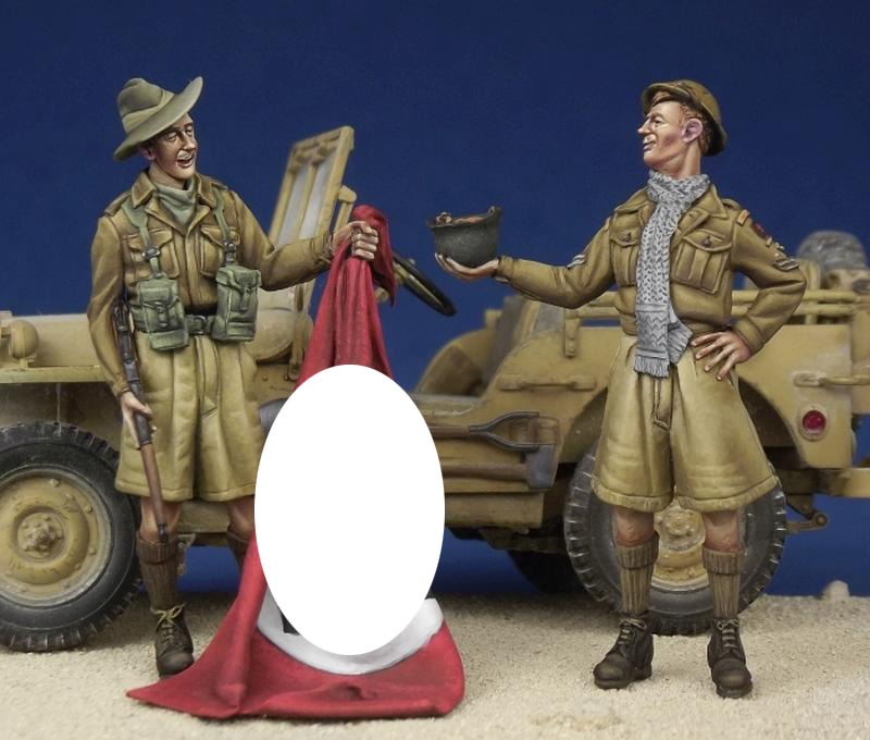 1/35 WWII Souvenir Hunters, Desert Rat & Australian - Click Image to Close