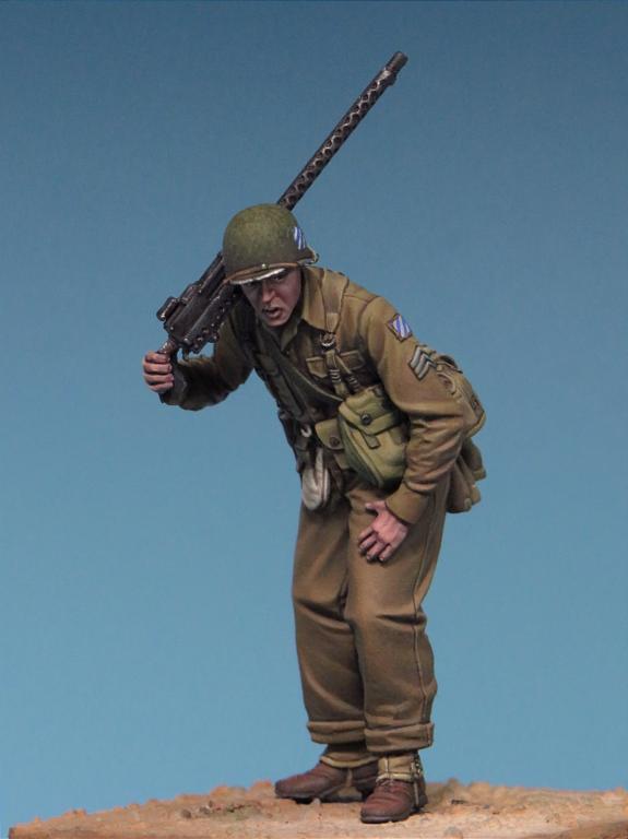 1/35 WWII US Army Machine Gunner #1 - Click Image to Close