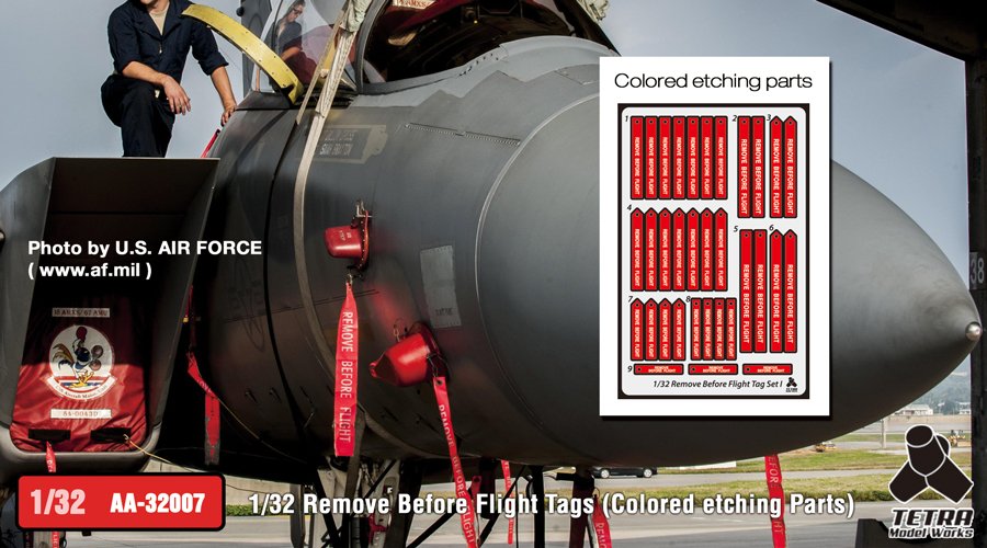 1/32 Remove Before Flight Tags (Colored Etching Parts) - Click Image to Close