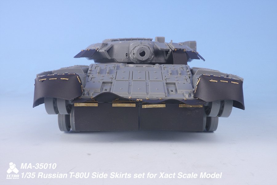 1/35 Russian T-80U Side Skirts Set for Xact Scale Model - Click Image to Close