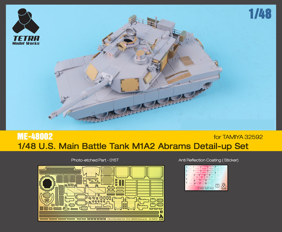 1/48 US M1A2 Abrams MBT Detail Up Set for Tamiya 32592 - Click Image to Close