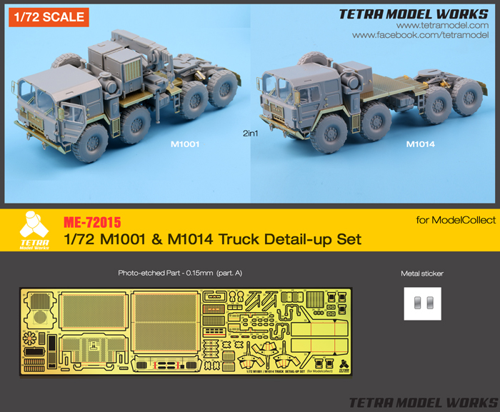 1/72 M1001 & M1014 Truck Detail Up Set for Model Collect - Click Image to Close