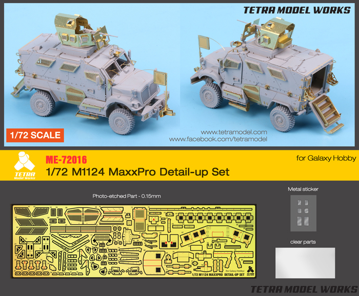 1/72 M1124 MaxxPro Detail Up Set for Galaxy Hobby - Click Image to Close