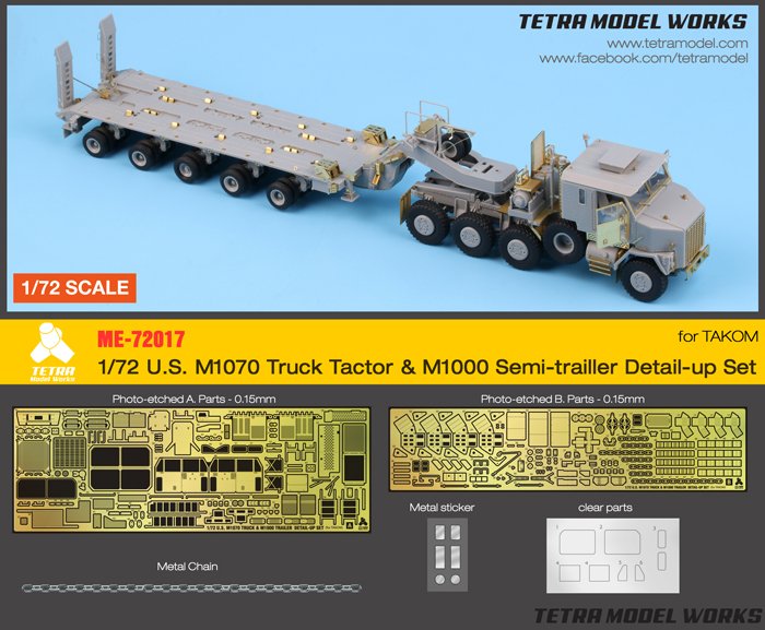 1/72 US M1070 & M1000 Trailer Detail Up Set for Takom - Click Image to Close